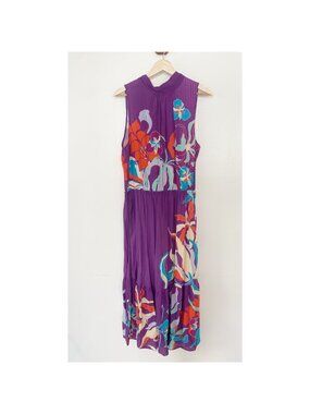 NWT The Kit Jia Dress Berry Tropics Ecovero Purple